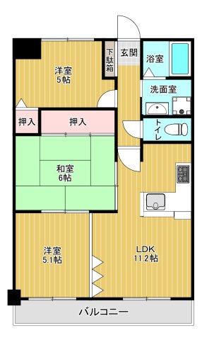 プレステージ西明石IVの間取り