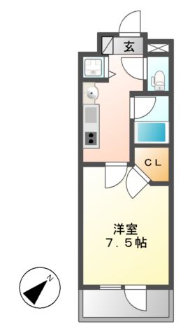 ベルファース川原通の間取り