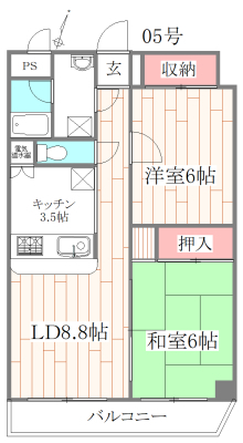 メイプルナインの間取り