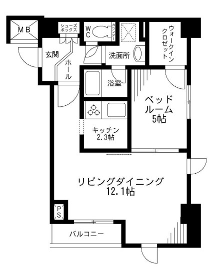 レジディア九段下の間取り