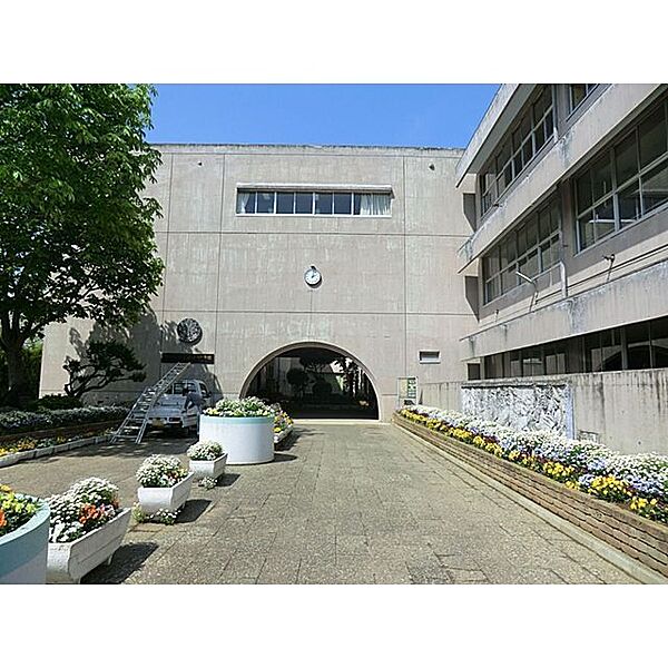 中学校　つくば市立並木中学校（中学校）まで2005m