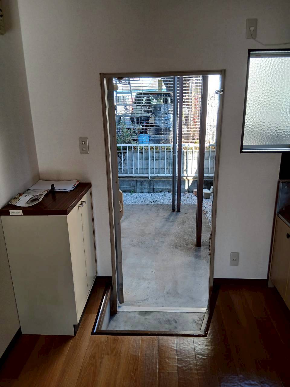玄関　収納もある玄関です