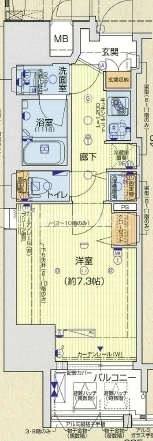 ララプレイス大手通LDの間取り写真