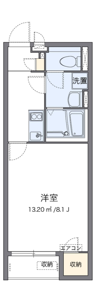 クレイノハイム ルーエの間取り写真