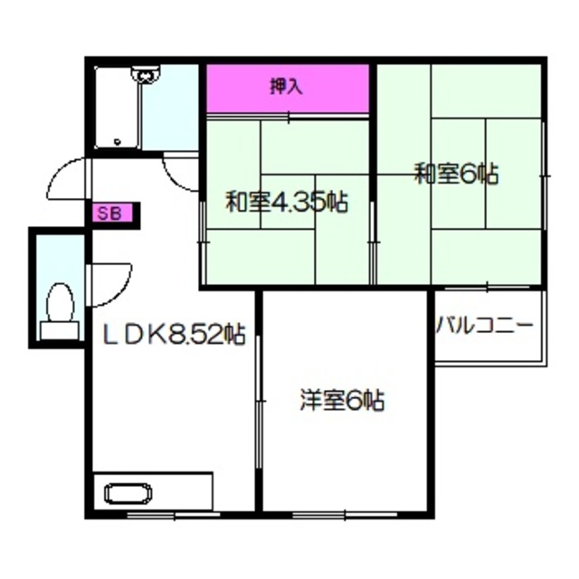 中島マンションの間取り写真
