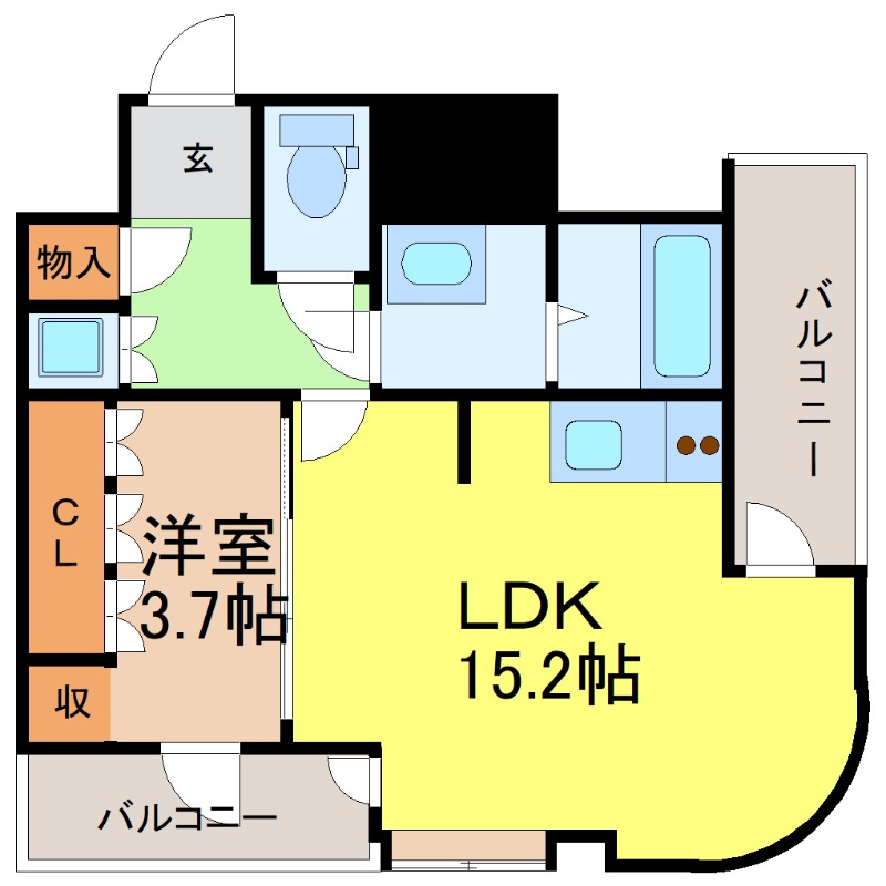 地下鉄桜通線 吹上駅 徒歩12分 23階建 築20年の間取り写真