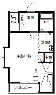 モリハイツNo.2の間取り