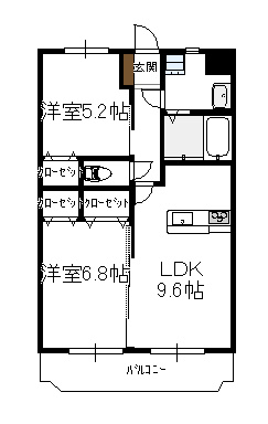 アンシャンテIIの間取り