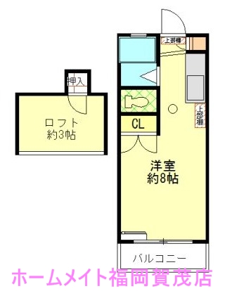 地下鉄七隈線 賀茂駅 徒歩5分 2階建 築30年の間取り写真
