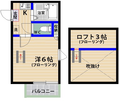 ラフィーネ香椎参道A棟の間取り写真