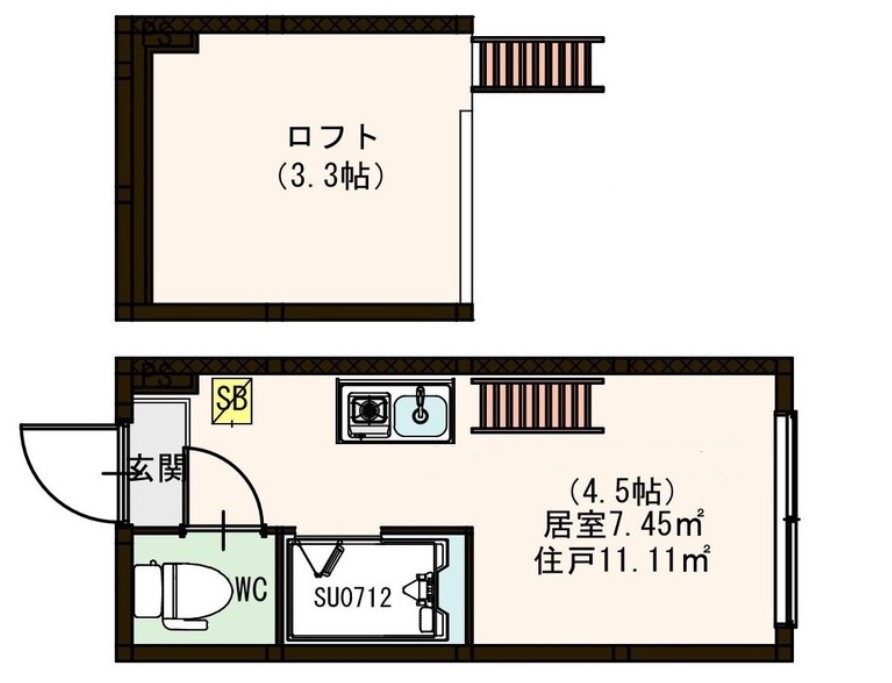 東京都練馬区貫井２（アパート）の賃貸物件の間取り