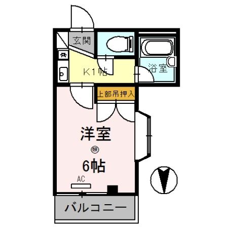 和歌山市手平のアパートの間取り