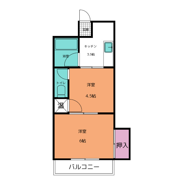 第２正木ビルの間取り