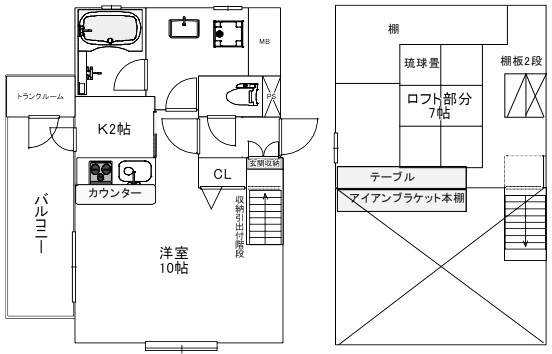 尼崎市南塚口町のマンションの間取り