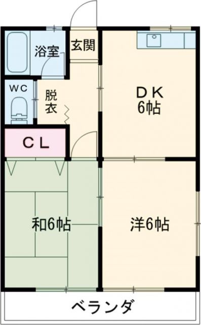 高橋ハイツ（北）の間取り