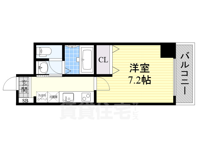 名古屋市中区新栄のマンションの間取り