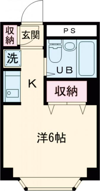 八王子市越野のマンションの間取り