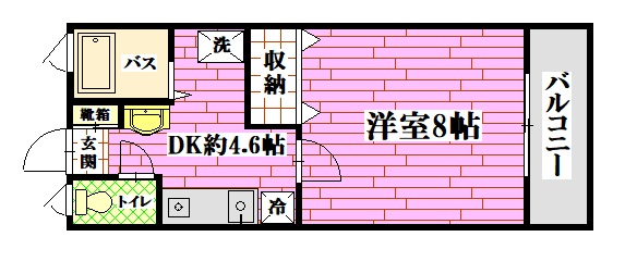 東広島市西条町御薗宇のアパートの間取り