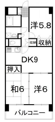 コージュＫの間取り