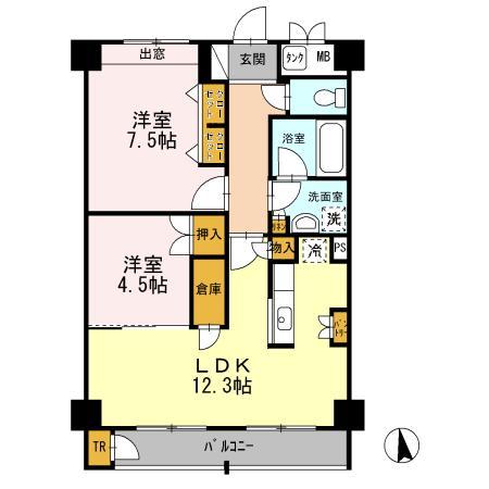 【ＴＲＩ－ＳＴＡＧＥの間取り】