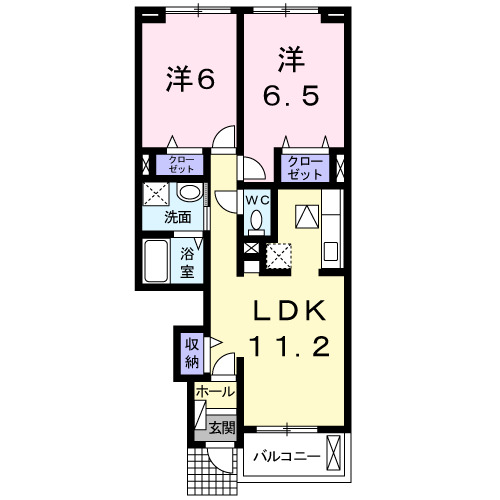 【ミニョン　カナージュ　Iの間取り】