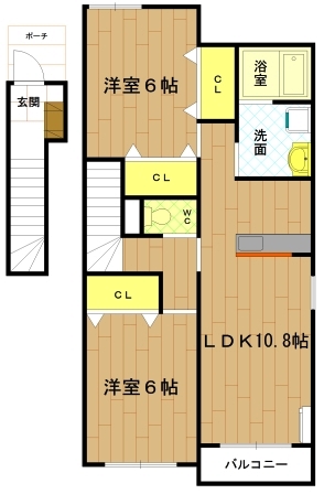 度会郡度会町大野木のアパートの間取り