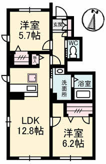 ブルンはなみずきの間取り