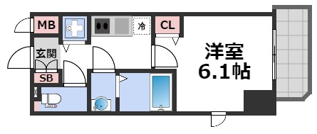 プレサンス上町台クレストの間取り