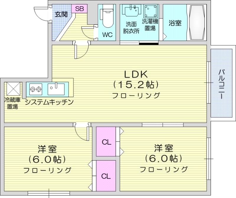 ルシアン元町の間取り