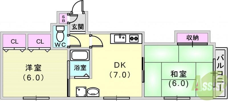 ニューコーワビルの間取り