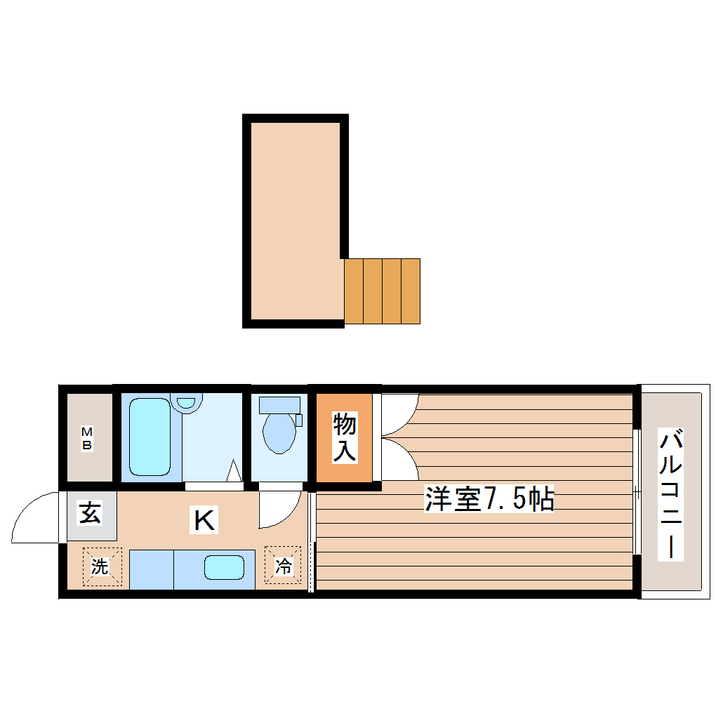 サンシャイン川内の間取り