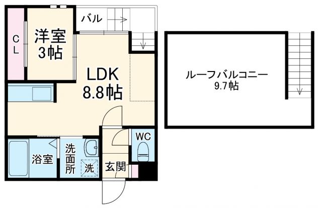 ｇｒａｎｄｔｉｃ　ａ　ｓｉｍｐｌｅの間取り