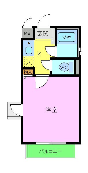 シャルマンフジ北花田の間取り