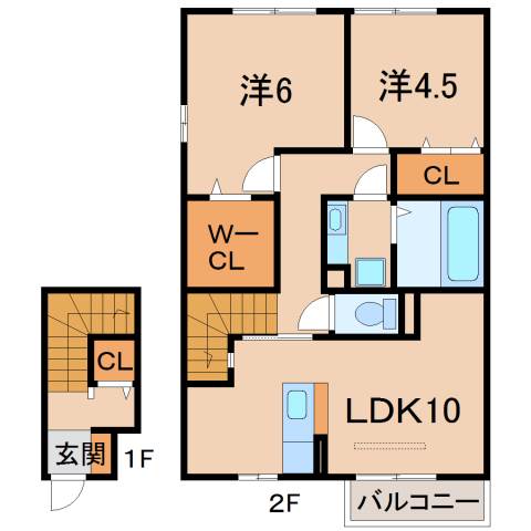 Ｄ-ｒｏｏｍＹＡＭＡＴＯの間取り