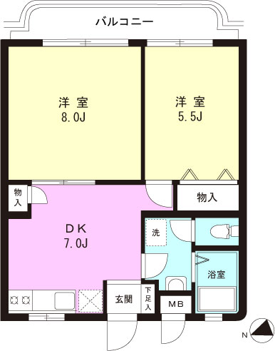 ブリンク山田の間取り