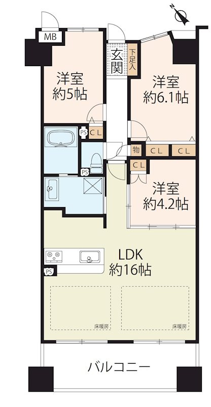 ロイヤルアーク草津の間取り