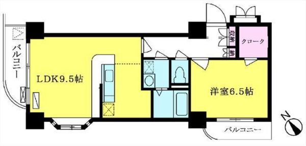 大須賀第二レジデンスの間取り