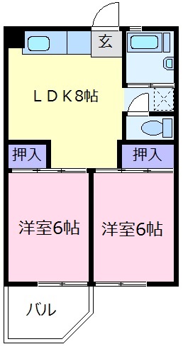 堺市南区桃山台のマンションの間取り