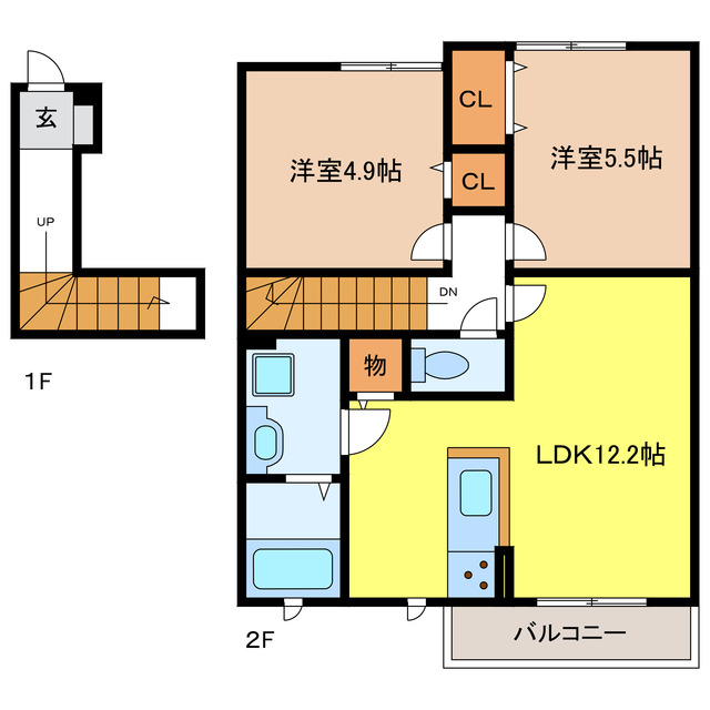 ハニーBの間取り