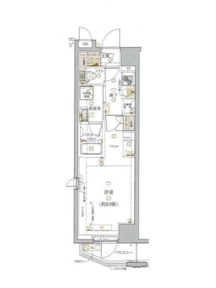 足立区綾瀬のマンションの間取り