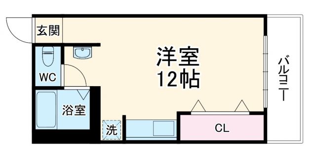 京都市右京区西京極葛野町のマンションの間取り