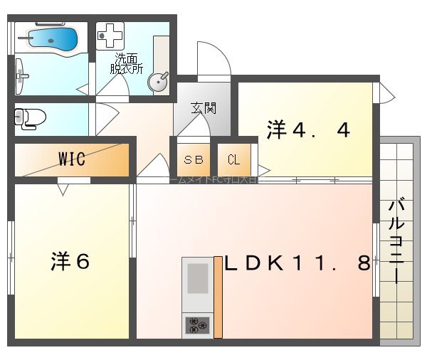 コウ　ラニカイ　エヴァの間取り