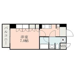 熊本市中央区草葉町のマンションの間取り