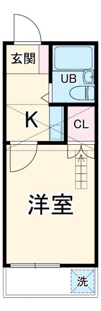 豊橋市平川本町のアパートの間取り