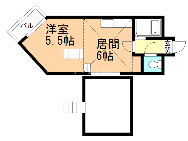 シャトー中の島の間取り