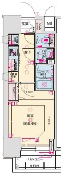 プレサンス南堀江スタイルズの間取り