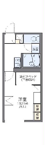 レオパレスコルティーレIIの間取り