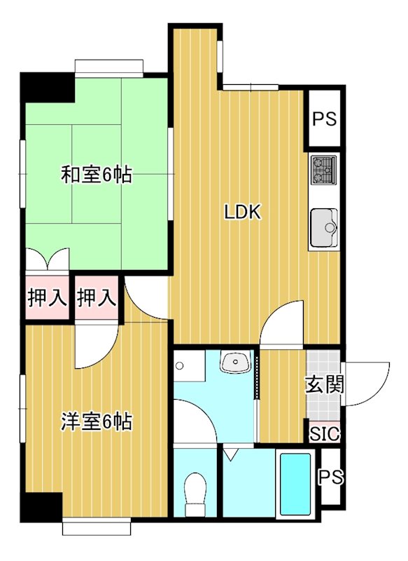 ハイドパーク一枝の間取り