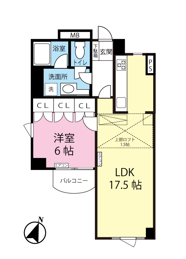 カサグランデ/高石の間取り