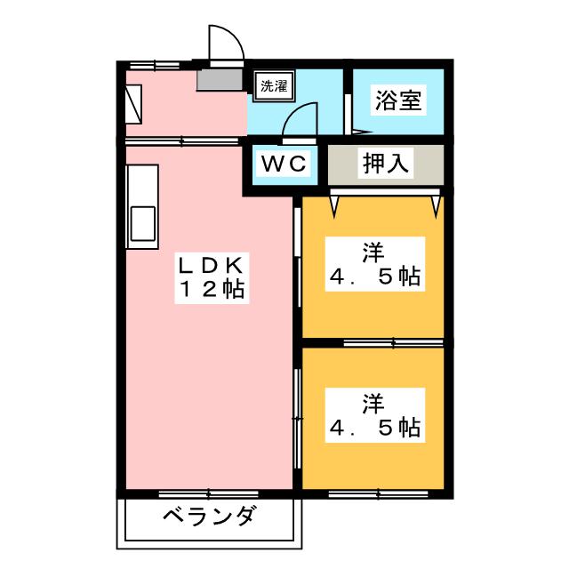 タウニィマキ　Ｂの間取り